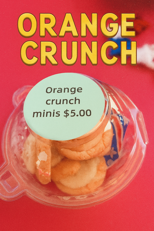Orange Crunch Mini Cookies